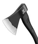 WICING Throwing Axe - 3 Pack, 15-inch Camping Hatchet, Carbon Steel Splitting Axe, Fiberglass Handle, with Anti-Slip & Shock Reduction Grip for Axe Throwing, Kindling, Chopping, and Wood Splitting