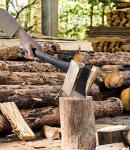 WICING Throwing Axe - 3 Pack, 15-inch Camping Hatchet, Carbon Steel Splitting Axe, Fiberglass Handle, with Anti-Slip & Shock Reduction Grip for Axe Throwing, Kindling, Chopping, and Wood Splitting