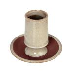 Creative Co-Op Stoneware Match Holder with Striker Plate, Reactive Glaze, Grey (Each One Will Vary)