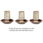 Creative Co-Op Stoneware Match Holder with Striker Plate, Reactive Glaze, Grey (Each One Will Vary)