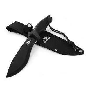 Mossy Oak 11.5'' Machete for Yard Work, Survival Kukri Machete Knife with Sheath, EDC Gear, Ergonomic Anti-Slip Handle, Stainless Steel Machetes for Cutting Trees, Gardening, Bushcraft and Hunting