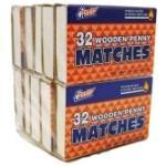 Quality Home Wooden Kitchen Matches, Strike On Box, 32 Matches Per Box (10 Count)