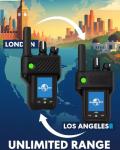 G6Plus PoC Radios Nationwide Coverage - 4G LTE Walkie Talkies with Unlimited Range GPS SOS Metal Body USB-C Charging Pre-Installed SIM Ready to Use (Black)