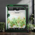 VIVOSUN S425 4x2 Grow Tent, 48"x24"x60" High Reflective Mylar with Observation Window and Floor Tray for Hydroponics Indoor Plant for VS2000