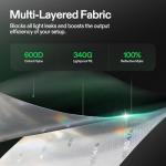 VIVOSUN S425 4x2 Grow Tent, 48"x24"x60" High Reflective Mylar with Observation Window and Floor Tray for Hydroponics Indoor Plant for VS2000