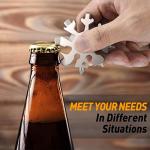 Stocking Stuffers Gifts for Men 18-in-1 Snowflake Multi Tool, Mens Gifts for Christmas Anniversary Birthday Gifts for Men Dad Him Husband, White Elephant Gifts for Adults Dad Who Wants Nothing