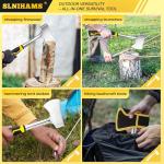 SLNIHAMS 13.5" Camping Hatchet, Forged Carbon Steel Axe with Ergonomic Anti-Slip Grip & Heavy-Duty Oxford Nylon Sheath – Outdoor Survival, Camping, Wood Splitting & Hiking Tool