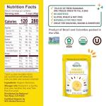 NATIERRA Organic Freeze-Dried Bananas USDA Certified Organic, Vegan & Non-GMO 2.5 Ounce (Pack of 1)