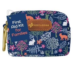KeepGoing Small Travel First Aid Kit Kids – 60 Pc. Mini First Aid Kit for Purse, Diaper Bag, & Backpack with Latex-Free Bandages – 4 Oz., & 4.5 x 3.5 x 2 in, TSA-Approved