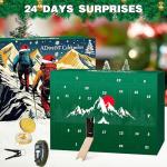 Survival Kit Advent Calendar 2025 for Men - Survival Gear and Supplies 24 Days Christmas Countdown Surprise Gifts for Men Teen, 2025 Xmas Gift Emergency Tools for Outdoor Adventure, Hiking, Hunting