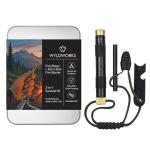 Fire Piston - Ferro Rod - 2 in 1 - Fire Piston Fire Starter Kit - Telescoping Fire Blower - Fire Starters for Campfires - Compression fire Starter Piston - Survival Tool - Camping Gifts for Men