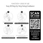 Fire Piston - Ferro Rod - 2 in 1 - Fire Piston Fire Starter Kit - Telescoping Fire Blower - Fire Starters for Campfires - Compression fire Starter Piston - Survival Tool - Camping Gifts for Men