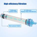 ShuRex Gravity Fed Water Filtration System with Adjustable Tree Strap, 1.5 Gal Large Gravity Bag with Filter Straw, Water Purifier Survival for Travel, Backpacking, and Emergency Preparedness (6L)