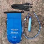 ShuRex Gravity Fed Water Filtration System with Adjustable Tree Strap, 1.5 Gal Large Gravity Bag with Filter Straw, Water Purifier Survival for Travel, Backpacking, and Emergency Preparedness (6L)