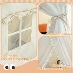 Kids Play Tent with Padded Mat, Kids Tents Indoor Playhouse for Toddler, Large Princess Castle Pompoms Play House Tent for Girl Bed Tents Toys for Boys Girl Birthday, Christmas House Gift