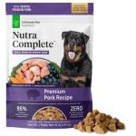 ULTIMATE PET NUTRITION Nutra Complete, 100% Freeze Dried Veterinarian Formulated Raw Dog Food with Antioxidants Prebiotics and Amino Acids, (1 Pound, Pork)