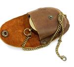 ANTIQUANA Brass Compass Unique Print Go Confidently Quote Compass With Leather Case Antique Brass Compass With Chain A Great Gift Item For Your Loved Ones Hikers And Traveler By