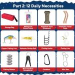 Advent Calendar 2025 Survival Kit Advent Calendar for Adults, 24 Day Christmas Countdown with Outdoor Tools, Emergency Gear and Gift Box for Men, for Adventure Lovers