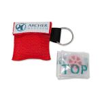 Archer MedTech CPR Face Shield for Pocket or Key Chain – Emergency Face Shield with One-Way Valve, Durable Keychain, Latex-Free Rescue Barrier for Adults, Children & Infants, First Aid & CPR - 6-Pack
