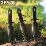 Throwing Knives Throwing Axes and Tomahawks 3 Pack Set with Bottle Opener and Nylon Sheath, 10in Axe Throwing Game for Backyard Competition and Recreation