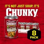Campbell’s Chunky Soup, Sirloin Burger With Country Vegetable Beef Soup, 16.3 oz Can (Case of 8)