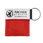Archer MedTech CPR Face Shield for Pocket or Key Chain – Emergency Face Shield with One-Way Valve, Durable Keychain, Latex-Free Rescue Barrier for Adults, Children & Infants, First Aid & CPR - 6-Pack