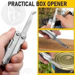 BIBURY Mini Multitool Pliers BI2051A, Mini Pocket Pliers with Window Breaker, Seat Belt Cutter, Bottle Opener for Outdoor Survival, EDC Multi Tool with Pocket Clip, Gifts for Men and Women