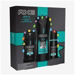 AXE Apollo Gift Set With Body Spray, Antiperspirant & Deodorant Stick and Body Wash for Grooming for Holiday 3 count