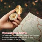 flintronic Camping Survival Compass, Waterproof Pocket Compass, with Luminous Function, for Hiking Camping Hunting Outdoor Military Navigation Tool