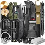 Survival Kits, Hiking and Camping Essentials, Emergency Survival Gear, Gifts for Men, Gifts for Dad, Husband, Teenagers, Cool Fishing and Hunting Gadgets, Christmas and Birthday Gifts