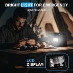 SinKeu Portable Power Station 122.8Wh, LiFePO4 Battery Solar Generator for Home Use, 150W Power Bank with AC Outlet for Camping, RV, Emergency Backup