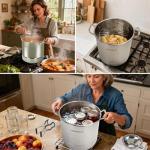 LINMAGCO Canning Supplies Starter Kit - Canning Pot, Water Bath Canner with Lid & Steam Canner with Rack