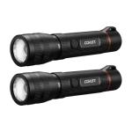 Coast G60R 1000 Lumen Waterproof Rechargeable LED Flashlight, 2-Pack