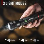 Coast G60R 1000 Lumen Waterproof Rechargeable LED Flashlight, 2-Pack