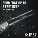 Coast G60R 1000 Lumen Waterproof Rechargeable LED Flashlight, 2-Pack