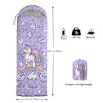 Axolotl Unicorn Sleeping Bag for Kids Girls Boys–Lightweight Warm Cold Weather Sleeping Bags,Waterproof Portable Sleeping Bag with Compression Sack for Camping Backpacking Outdoor Indoor