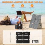 Grecell Portable Power Station 330W (Peak 600W) with 40W Solar Panel, GRECELL 230.88Wh Solar Generator 60W USB-C PD, 110V Pure Sine Wave AC Outlet, Lightweight Backup Battery for Camping, Travel, RVs