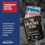 Adventure Medical Kit Trauma Pak First Aid Kit with QuikClot - First Aid Kit for Emergency Supplies, Camping Essentials & More - Compact Trauma Kit with Gloves, Alcohol Swabs, Bandages & More