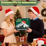 Survival Kit Advent Calendar 2025, 24 Days Christmas Countdown Calendar for Men Adult Teen, Emergency Survival Gear Gift for Outdoor Camping, Fishing, Hunting, Hiking Adventures