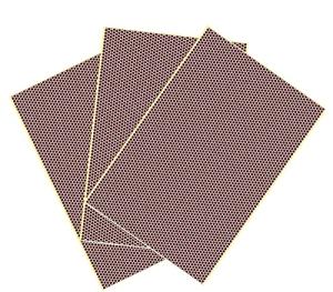 3 Sheets Match Striker Paper with Adhesive Match Striker Paper Sheets 11 X 8.5 Honeycomb Pattern Random Cut