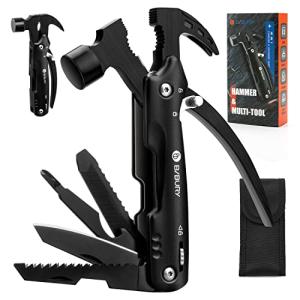 BIBURY Hammer Multitool, Christmas Stocking Stuffers for Men, 12-in-1 Survival Gear Outdoor Multi Tool, Gifts for Men Dad Him Husband, White Elephant Gifts for Adults, Anniversary Christmas Gifts