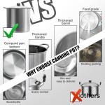 Canning Pot Water Bath Canner with Rack and Lid, 21.5 Quart Stainless Steel Stock Pots, Canning Supplies Starter Kit, Jar Lifter Tongs, Funnels and Full Canning Accessories Tools Set, Pink