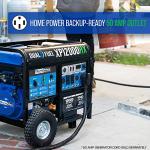 DuroMax XP12000HX 12,000-Watt Dual Fuel Portable Generator - Gas & Propane, Electric Start, Whole Home Power Backup, Transfer Switch Ready, RV & Emergency Ready