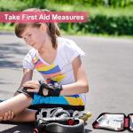 305Pcs Car First Aid Kit Refill Supplies for Business Home First Aid Emergency Kits for Office Business Compact Lovely Bag for Outdoor Activities Skating Boating