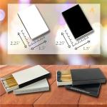 100 Boxes of Mostly Blank White Wooden Matches | Strike on Box Matchboxes Traditional Wooden Matchsticks | Wedding Party Event Favors to Customize