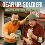 Witty Yeti’s Military-Grade Shart Survival Kit for When Your Butt Commits Treason. Emergency Backup Gag Gift for Digestive Mutiny & Rear-End Rebellion.