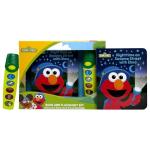 Sesame Street - Nighttime on Sesame Street with Elmo - Book and 5-Button Sound Flashlight Toy Set - PI Kids