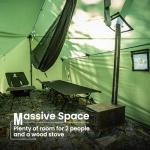 OneTigris TEGIMEN Hammock Hot Tent with Stove Jack, Spacious Versatile Wall Tent with Snow Skirt, 3000mm Waterproof