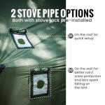 OneTigris TEGIMEN Hammock Hot Tent with Stove Jack, Spacious Versatile Wall Tent with Snow Skirt, 3000mm Waterproof