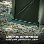 OneTigris TEGIMEN Hammock Hot Tent with Stove Jack, Spacious Versatile Wall Tent with Snow Skirt, 3000mm Waterproof